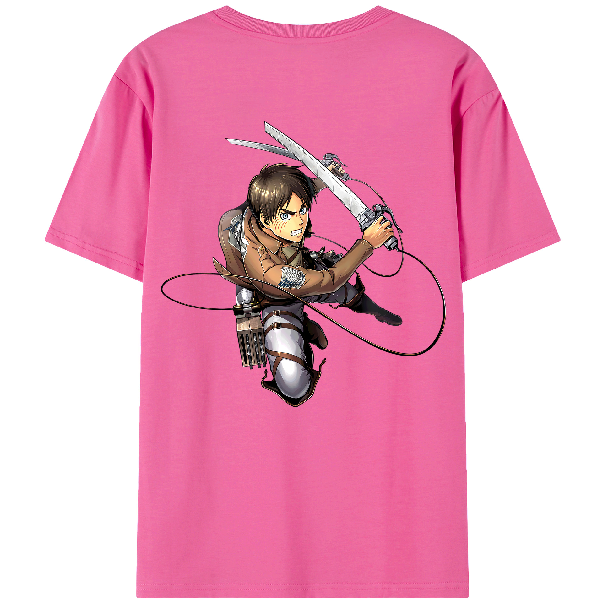 （画像用） 進撃の巨人 エレン･イェーガー Attack on Titan Eren Jäger レディース半袖Tシャツ(バックプリント)